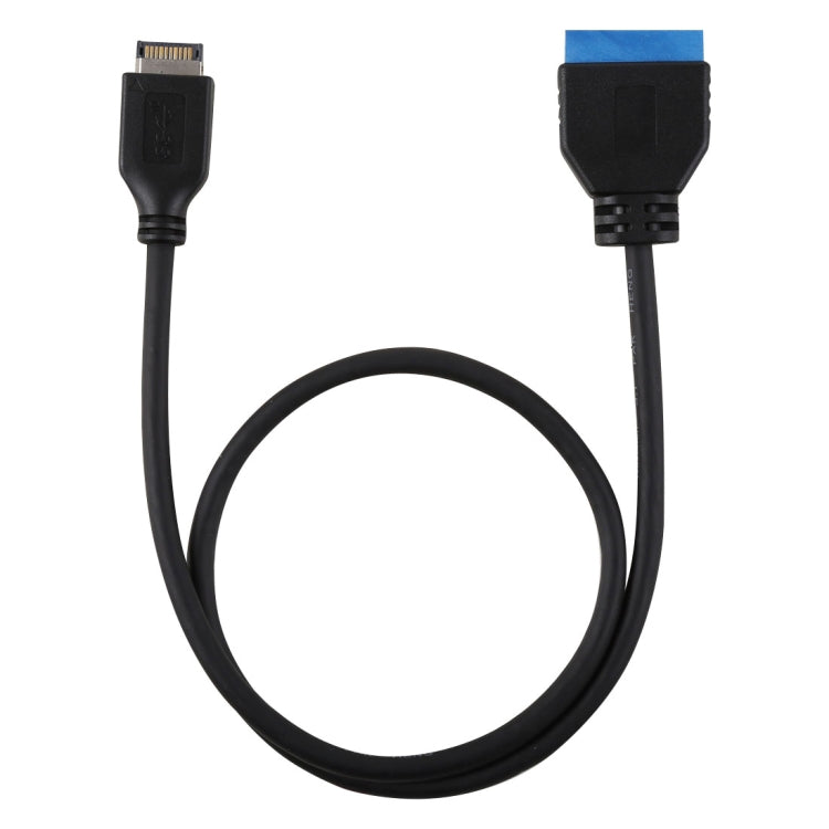 30cm USB 3.1 Type-E a USB 3.0 Placa Base Cable de expansión Macho de 19 pines