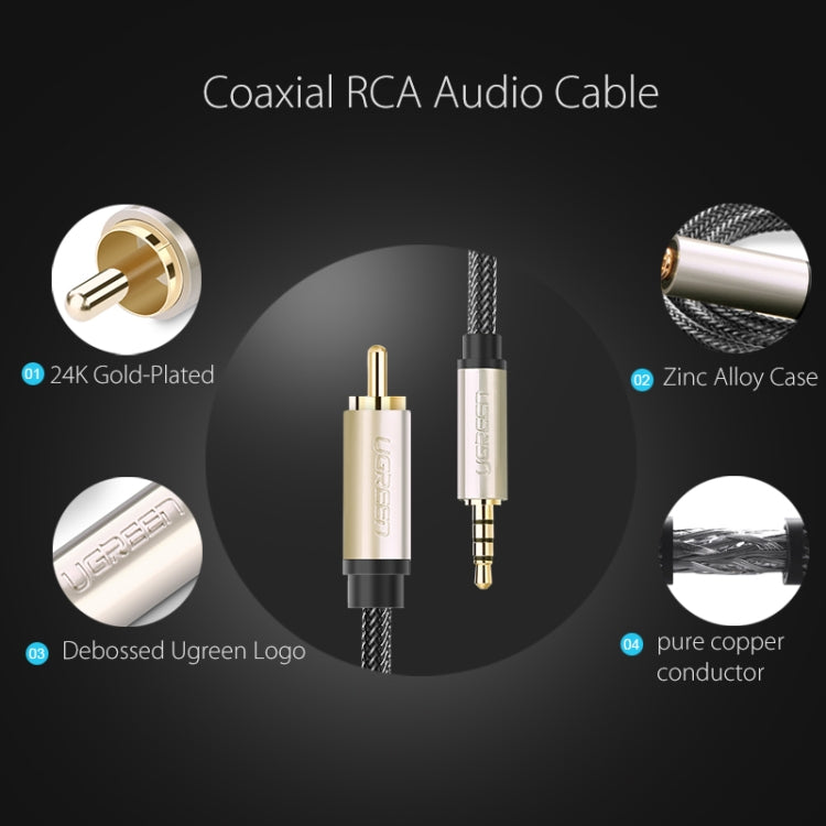 Câble audio vert 3,5 mm vers câble SPDIF numérique RCA pour Xiaomi MI 1/2 TV Longueur : 1 m (noir)