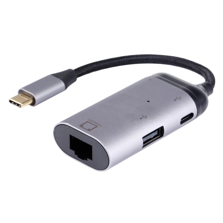 Type-C/USB-C Mâle vers RJ45 Femelle + Type-C/USB-C Femelle + Convertisseur Adaptateur USB Femelle