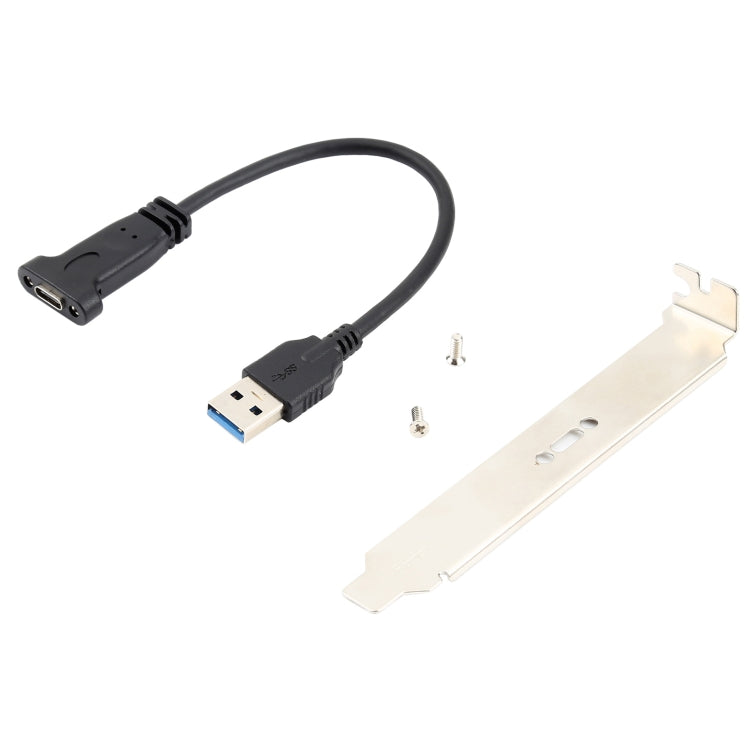 USB-C / TYPE-C Female to USB 3.0 Computer Expansion Extension Cable with Baffle