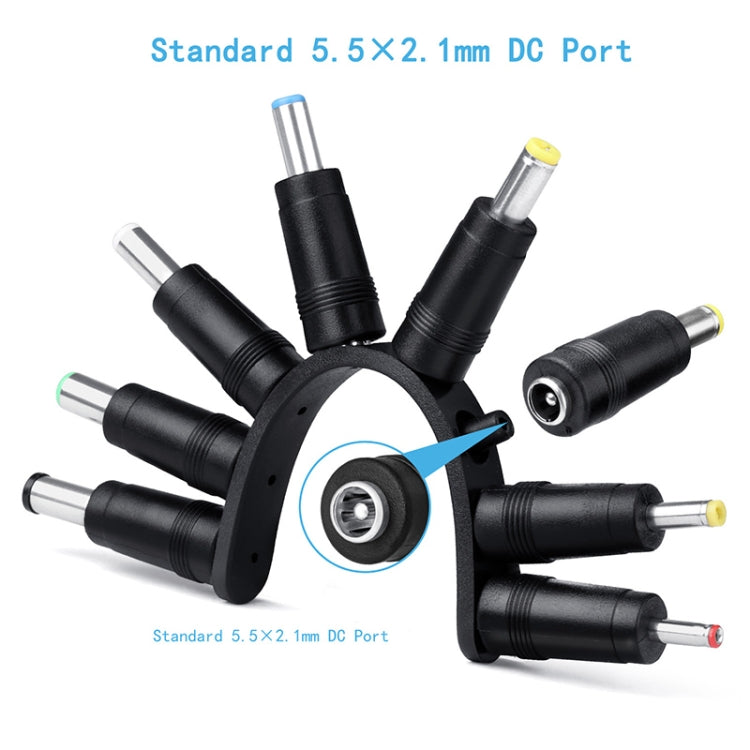 12 en 1 Cable de Alimentación DC USB Multifunción Intercambio Cable de Carga USB (Negro)