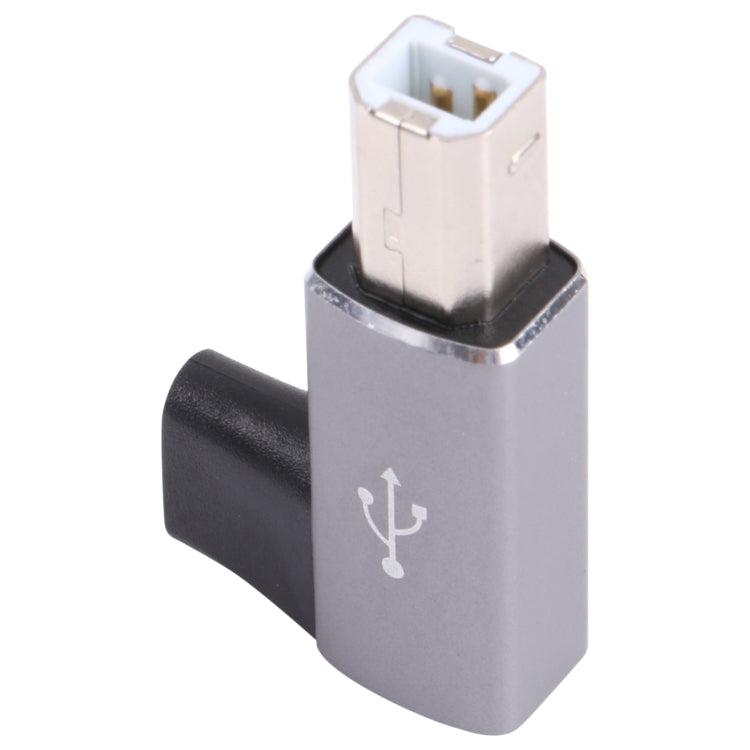 USB-C / Tipo C Hembra a USB 2.0 B Adaptador maduro MIDI Para instrumento electrónico / impresora / escáner / piano (Gris)