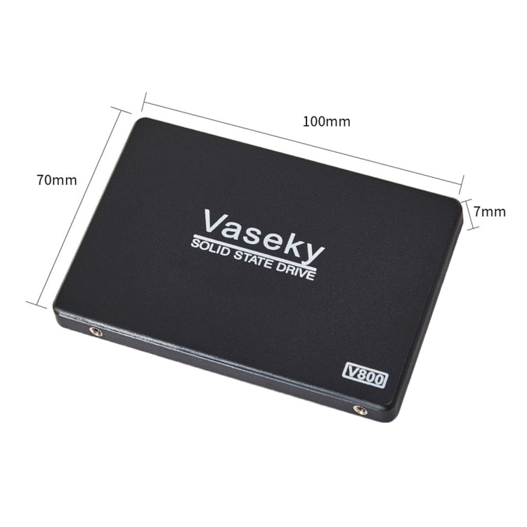 Vaseky V800 128GB 2.5 pulgadas SATA3 6GB / s Unidad de estado sólido ultradelgada de 7 mm Unidad de Disco Duro SSD Para computadora de escritorio Portátil