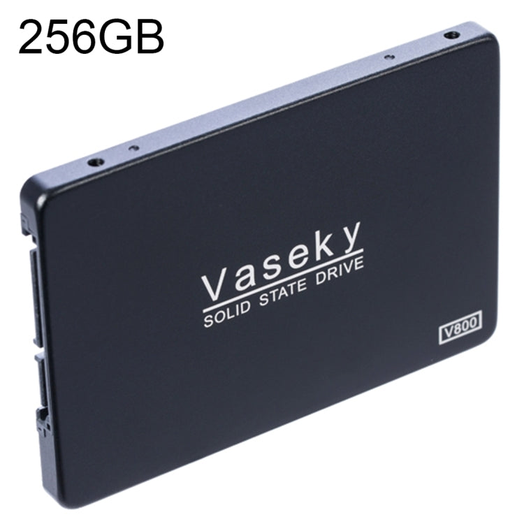 Vaseky V800 256GB 2.5 pulgadas SATA3 6GB / s Unidad de estado sólido ultradelgada de 7 mm Unidad de Disco Duro SSD Para computadora de escritorio Portátil