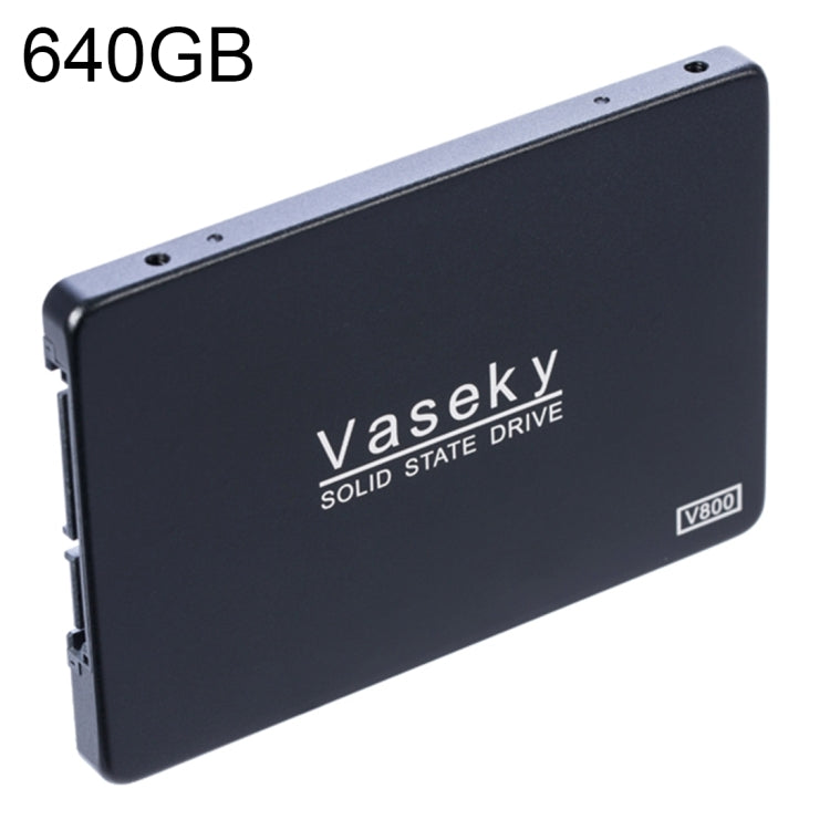 Vaseky V800 640GB 2.5 pulgadas SATA3 6GB / s Unidad de estado sólido ultradelgada de 7 mm Unidad de Disco Duro SSD Para computadora de escritorio Portátil