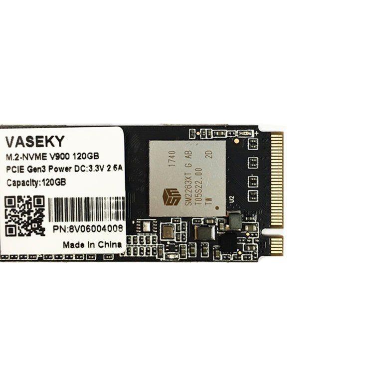 Disque dur SSD Vaseky M.2-NVME V900 120 Go PCIE Gen3 pour ordinateur portable de bureau