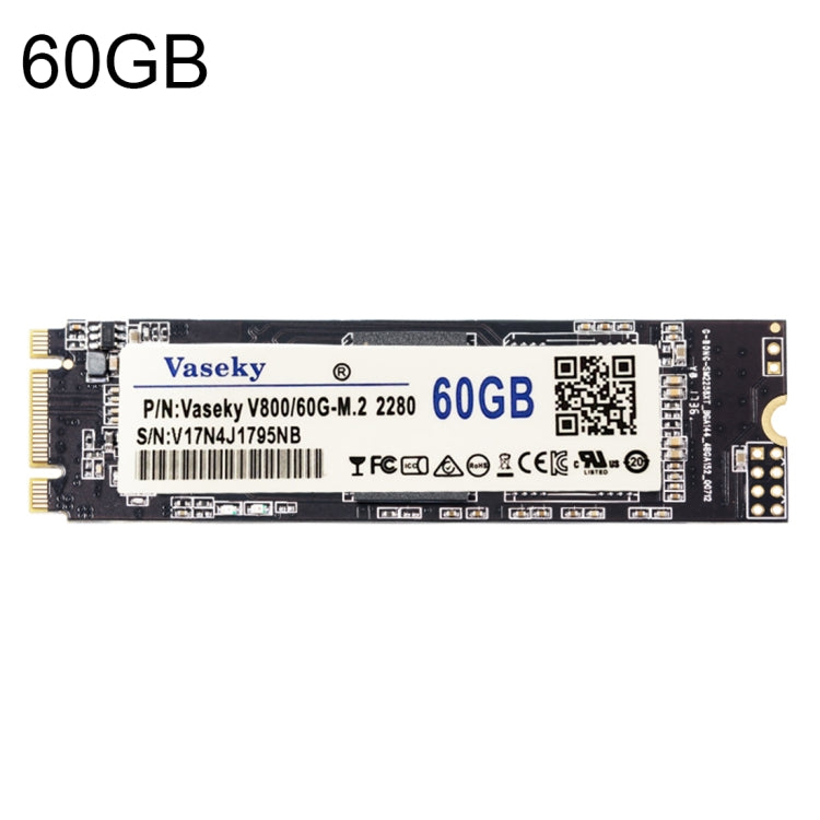 Vaseky V800 60GB NGFF / M.2 2280 Interfaz Unidad de Disco Duro de estado sólido Para computadora Portátil