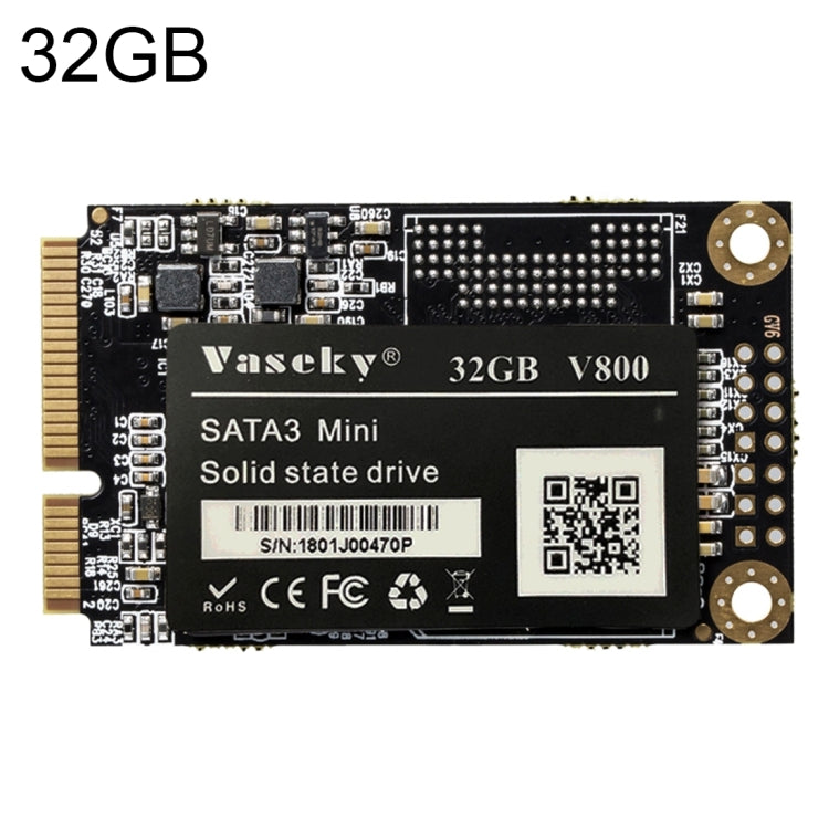 Vaseky V800 32GB 1.8 pulgadas SATA3 Mini Módulo interno de unidad de estado sólido MSATA SSD Para computadora Portátil