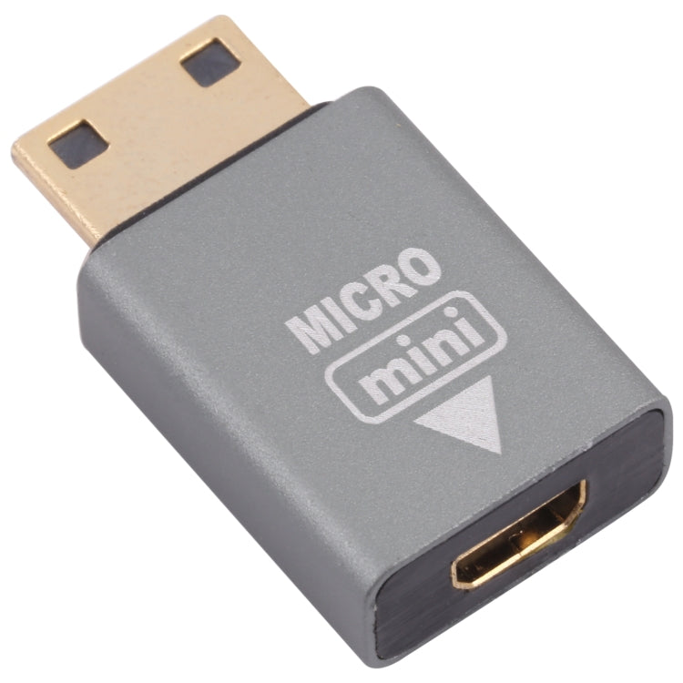 Micro HDMI Hembra a Mini adaptador masculino HDMI