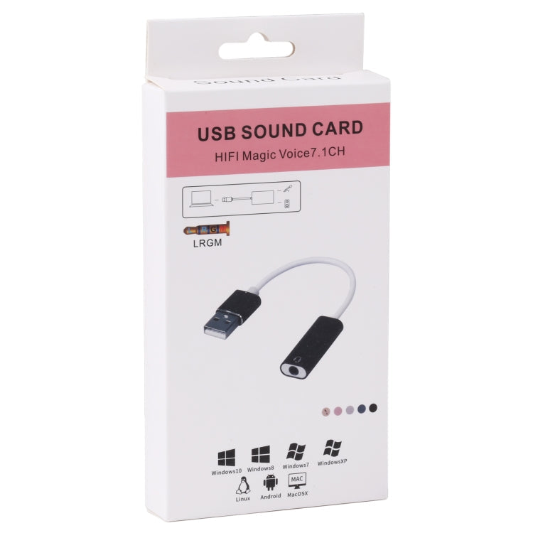 HiFi Magic Voice 7.1CH Tarjeta de sonido USB (Oro)