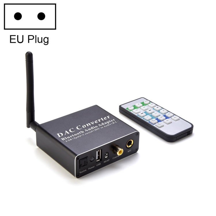 NK-Q8 Bluetooth Audio Adapter DAC Converter with Remote Control EU Plug