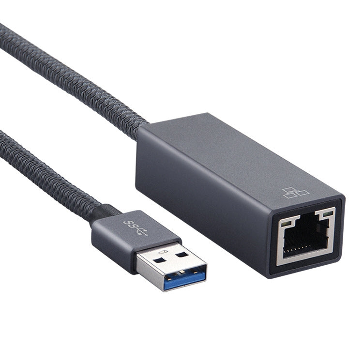 Câble adaptateur USB 3.0 AM vers RJ45 Gigabit Longueur : 20 cm