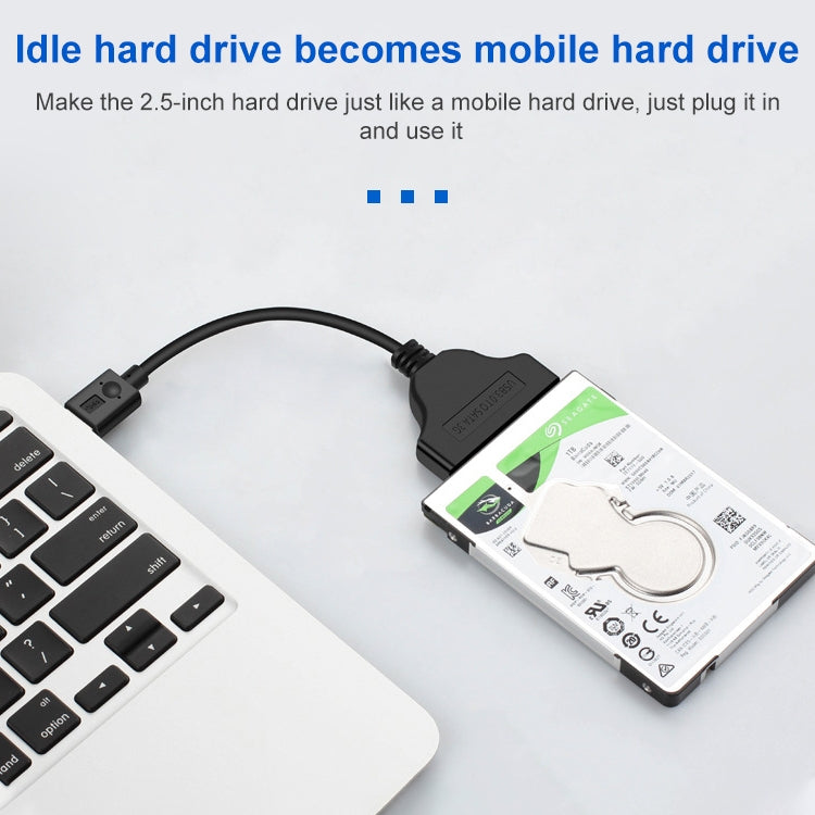 USB TYPE-C / USB-C to SATA 2 7+15 Easy Drive Cable Length: 20cm