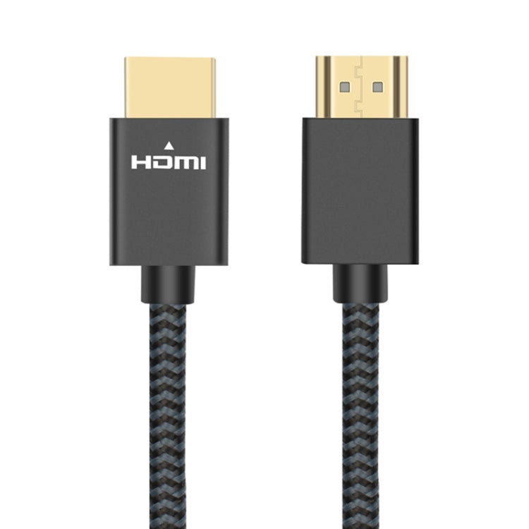 Uld-Uning Dorado-Pated Head HDMI 2.0 Macho a Cable trenzado de Nylon masculino Longitud del Cable: 3M (Negro)
