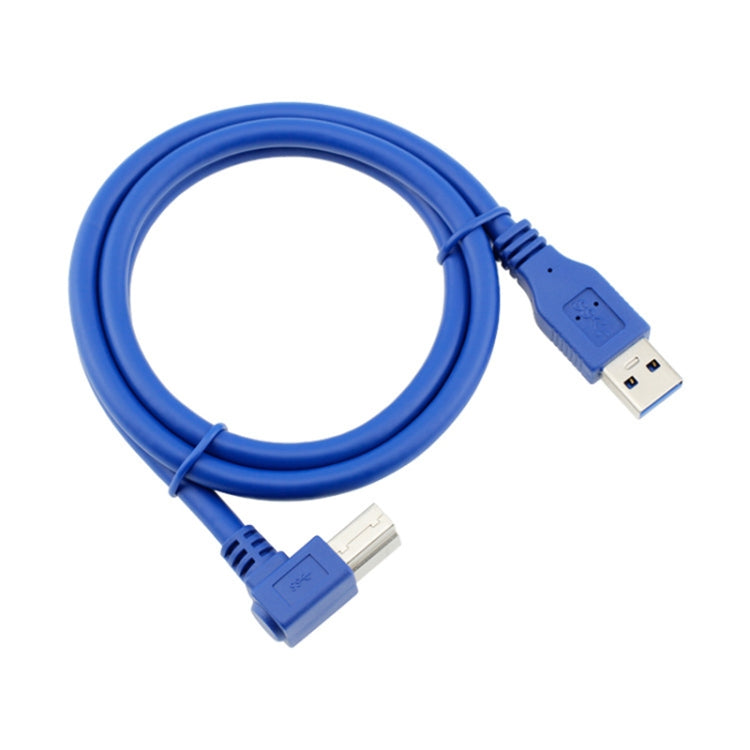 USB 3.0 A Macho a Derecha 90 grados Ángulo USB 3.0 Tipo-B Cable de impresora de alta velocidad longitud del Cable: 2.5 m