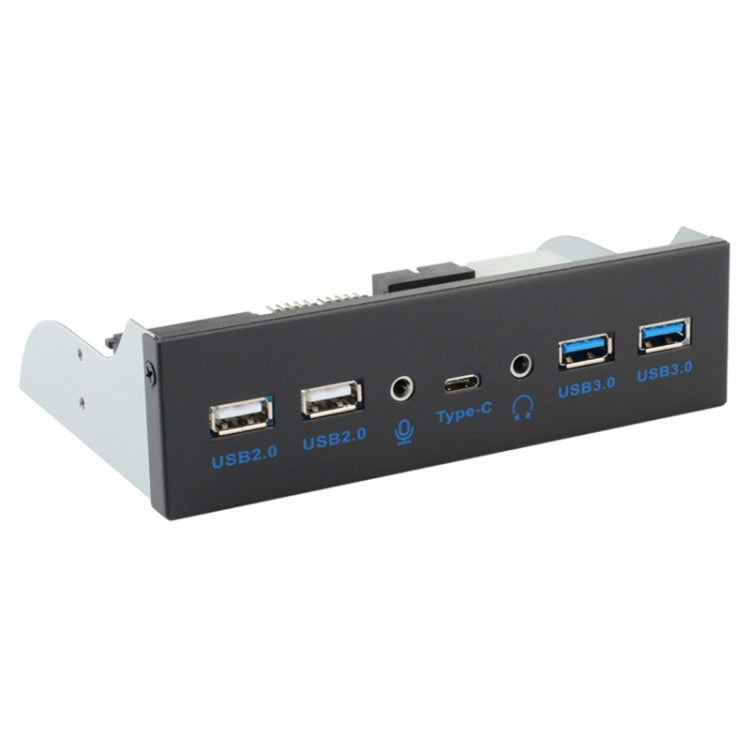 2 x USB 3.0 + 2 x USB 2.0 + Audio HD + USB-C / TYPE-C avec SATA7 + 15 Lecteur optique du panneau avant