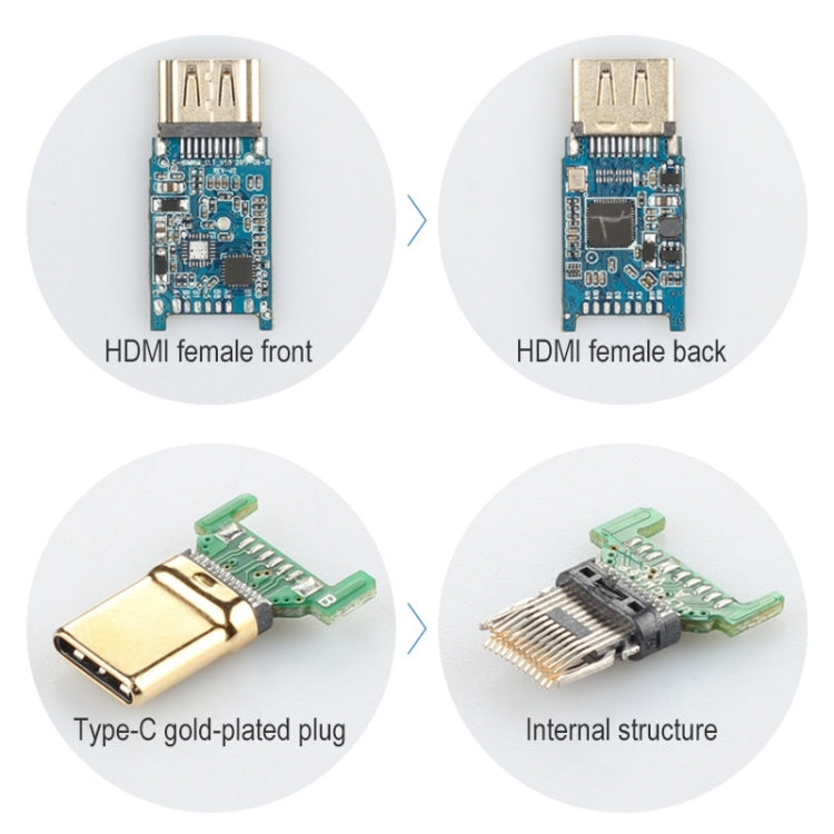 Câble adaptateur 4K 60 Hz USB-C / Type-C mâle vers HDMI femelle