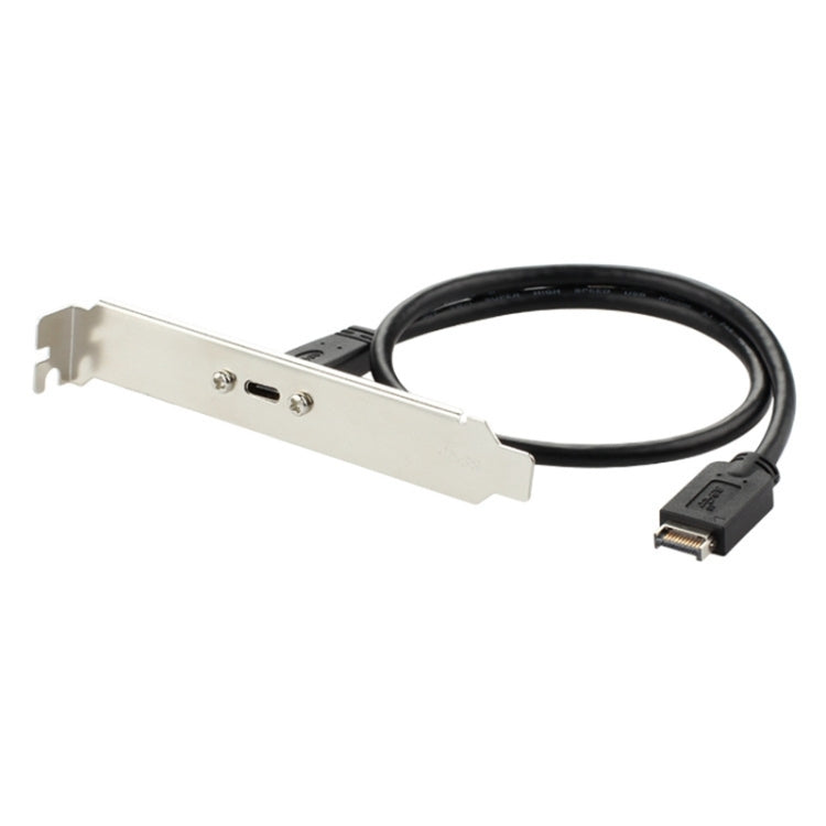 Câble USB 3.1 TYPE-E vers USB-C / Type C / déflecteur arrière
