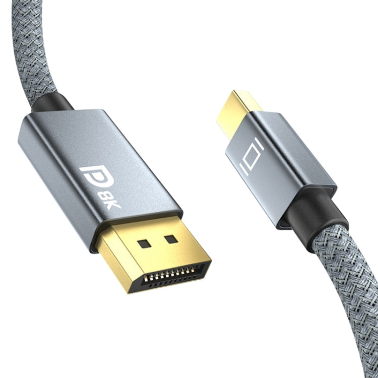 Câble adaptateur tressé Mini160 DP mâle vers 8K DisplayPort 1.4 HD Longueur du câble : 2 m