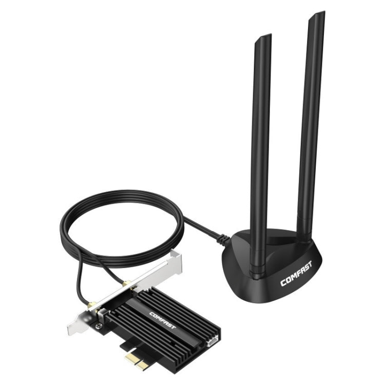 COMFAST CF-AX180 Plus 1800MBPS PCI-E Bluetooth 5.2 Juego de Doble frecuencia WiFi 6 Tarjeta de red Inalámbrica con disipador de calor