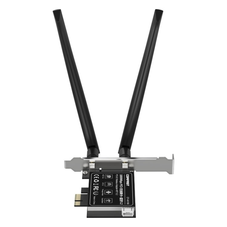 COMFAST CF-AX180 1800Mbps PCI-E Bluetooth 5.2 Kit Double Fréquence WiFi 6 Carte Réseau Sans Fil sans Dissipateur de Chaleur