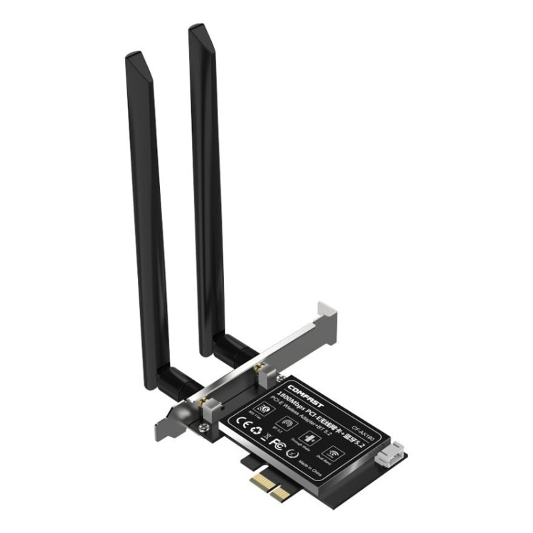 COMFAST CF-AX180 1800Mbps PCI-E Bluetooth 5.2 Dual Frequency Kit WiFi 6 Wireless Network Card without Heat Sink