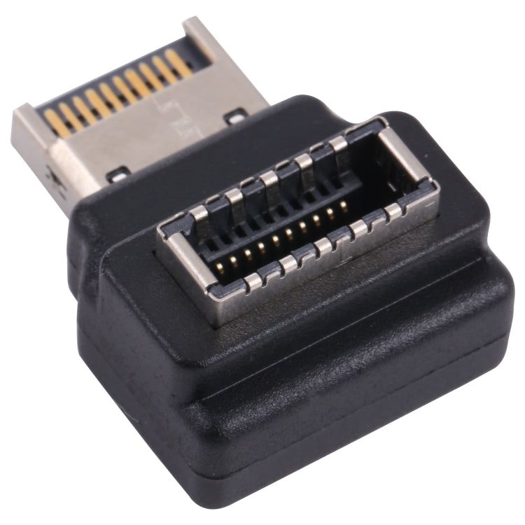 Type-E Female to Male 90 Degree Elbow Computer Host Adapter