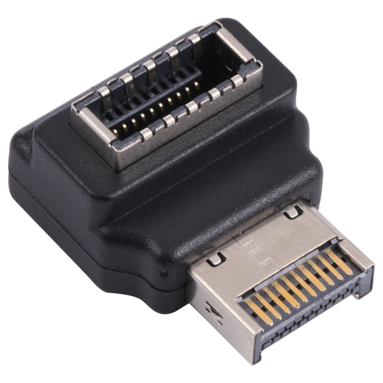 Type-E Female to Male 90 Degree Elbow Computer Host Adapter