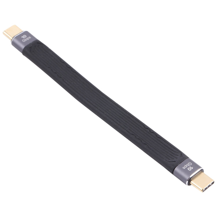 10GBPS Doble USB-C / TYPE-C Soft Flat Data Transmisión Cable de Carga Rápida
