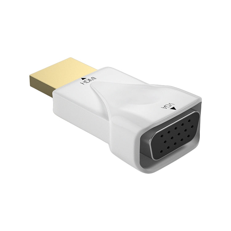 Adaptador de convertidor HDMI H79 HDMI a VGA (Blanco)
