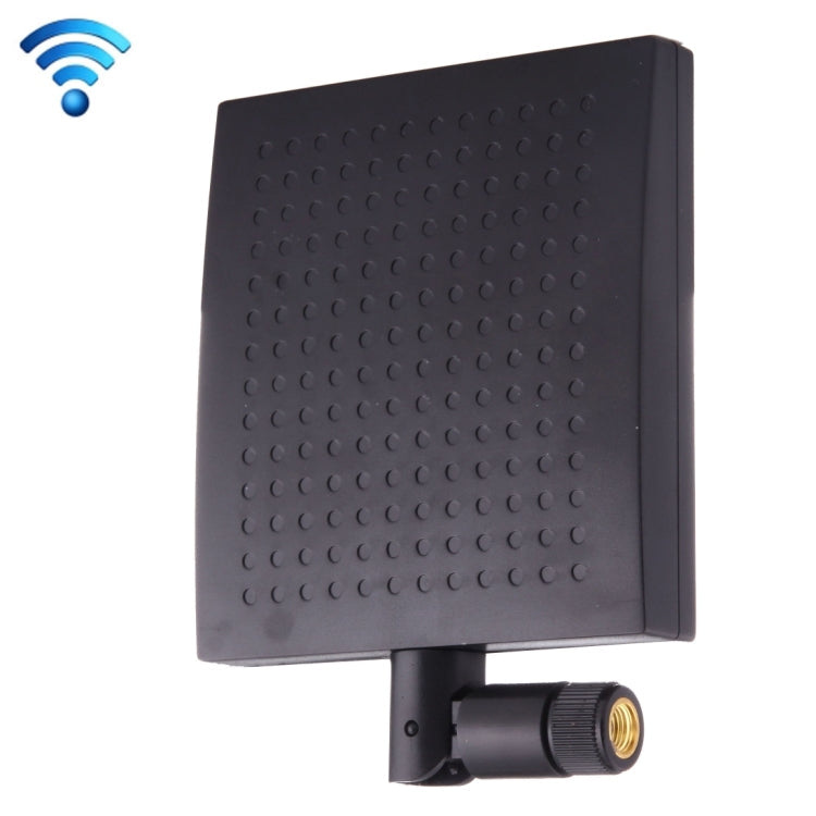 12dBi SMA Male Connector 2.4GHz Panel WiFi Antenna (Black)