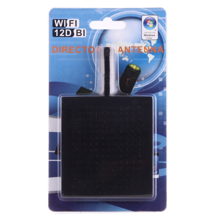 12dBi SMA Male Connector 5.8GHz Panel WiFi Antenna (Black)