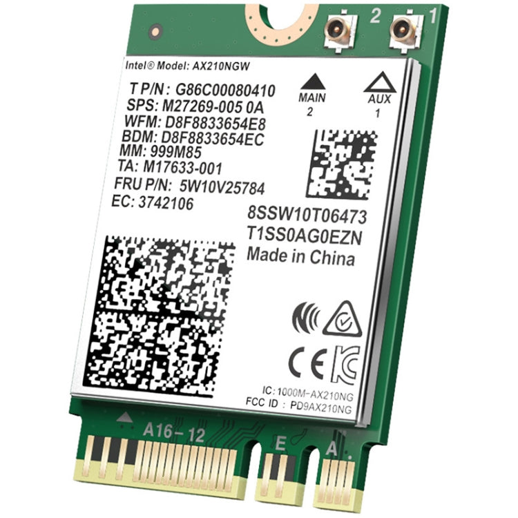 Carte réseau sans fil COMFAST AX210 VPro-M 5374MBPS Bluetooth 5.2 tri-bande