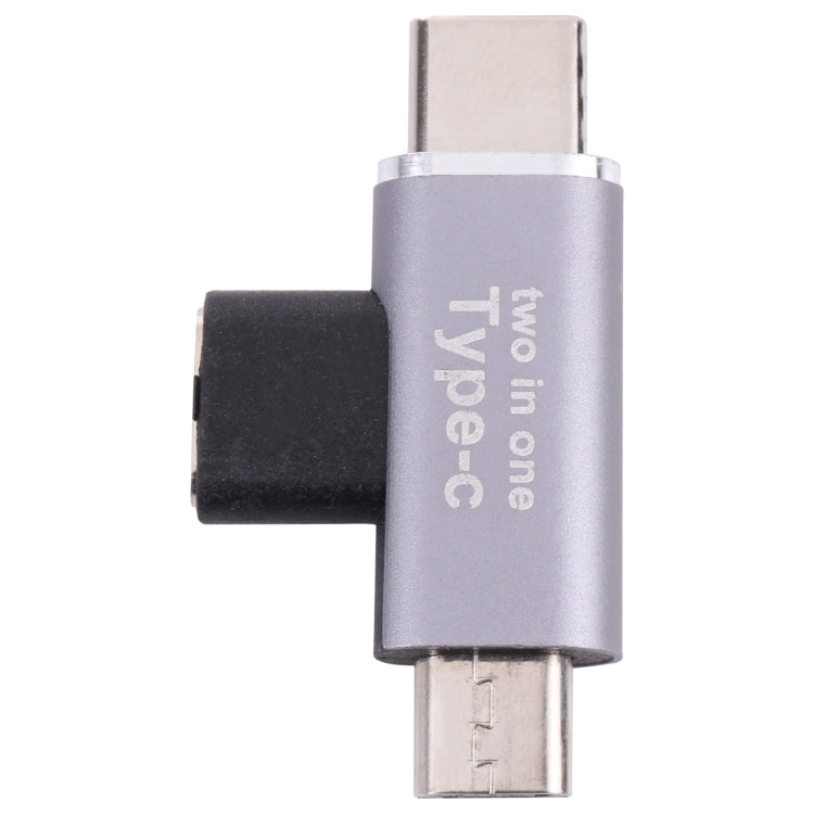 Convertisseur USB-C / Type C Femelle vers USB-C / Type C Mâle + Micro USB Mâle