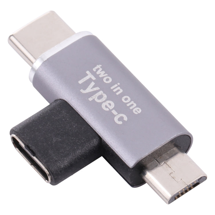 USB-C / C-Tipo Hembra a USB-C / tipo C Macho + Micro USB Macho convertidor