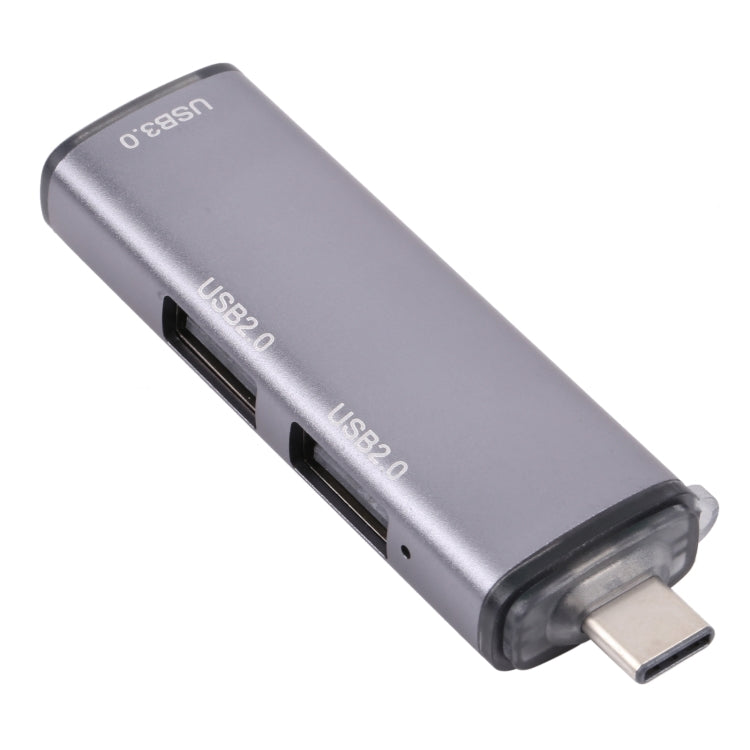3 USB 2.0 Ports x 2 + USB 3.0 to USB-C / TYPE-C Hub Adapter