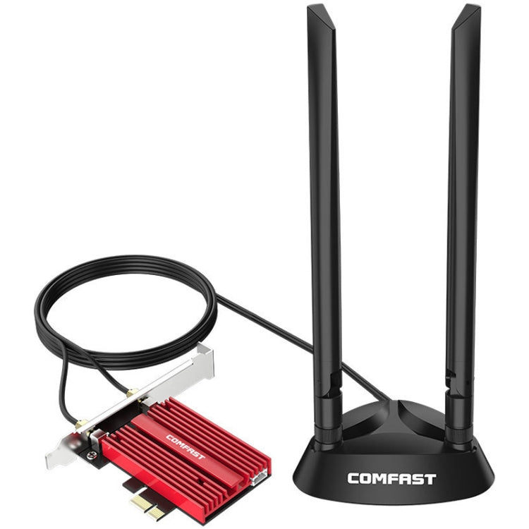 COMFAST AX200 Plus + 5374MBPS WIFI6 PCIE Tarjeta de red Inalámbrica de alta velocidad