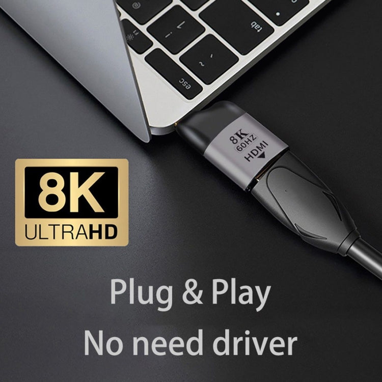 8K 60Hz HDMI Hembra a USB-C / Tipo-C Adaptador masculino