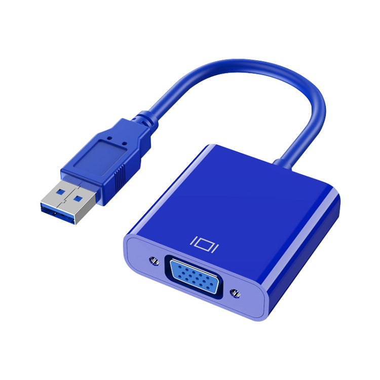 HW-1501 Convertisseur vidéo USB vers VGA HD (Bleu)