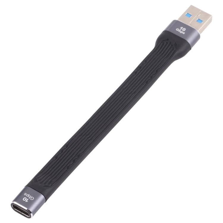 10GBPS USB Male a Type-C Hembra Soft Flat Sync Data Cable de Carga Rápida