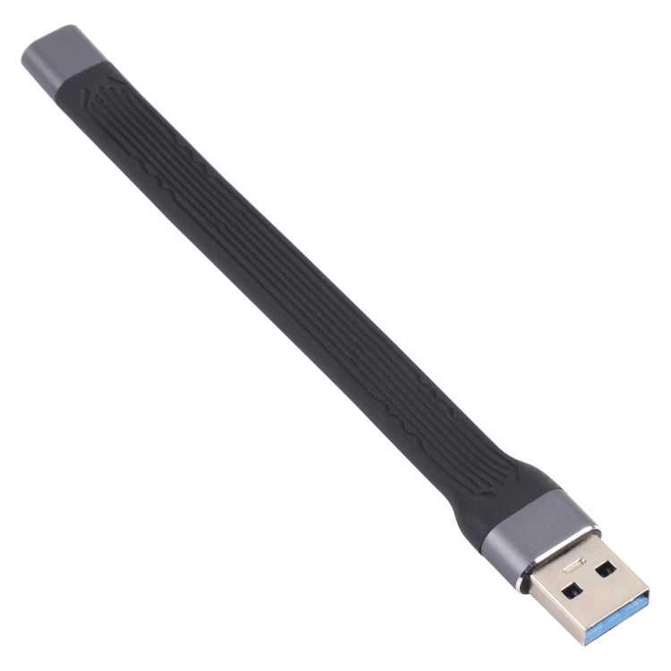 10GBPS USB Male to Type-C Female Soft Flat Sync Data Fast Charging Cable