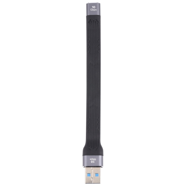 10 GBPS USB-Stecker auf Typ-C-Buchse, weiches flaches Sync-Daten-Schnellladekabel