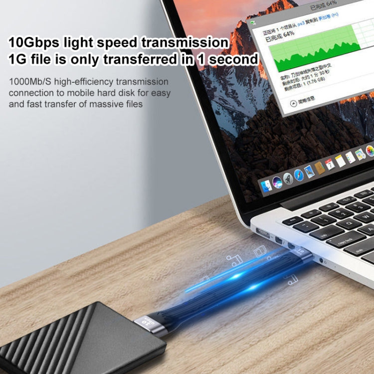 10GBPS USB mâle vers USB mâle Soft Syft Sync Data Câble de charge rapide