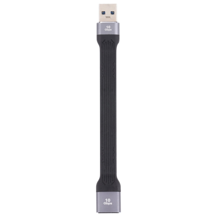10 GBPS USB-Stecker auf USB-Buchse, weiches, flaches Sync-Daten-Schnellladekabel