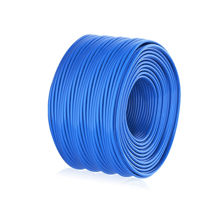 NUOFUKE 056 Double Shielded CAT 6E 8 Core Oxygen Free Copper Gigabit Home Network Cable Cable Length: 300m (Blue)