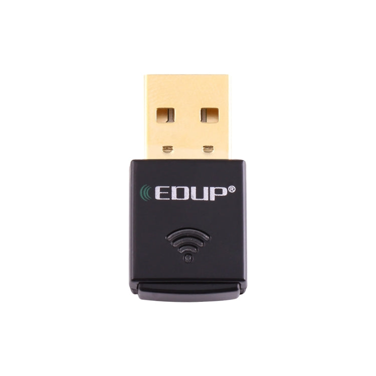 EDUP EP-AC1619 Mini carte réseau WiFi sans fil USB 600Mbps 2.4G/5.8Ghz 150M + 433M double bande pour Nootbook/ordinateur portable/PC (noir)