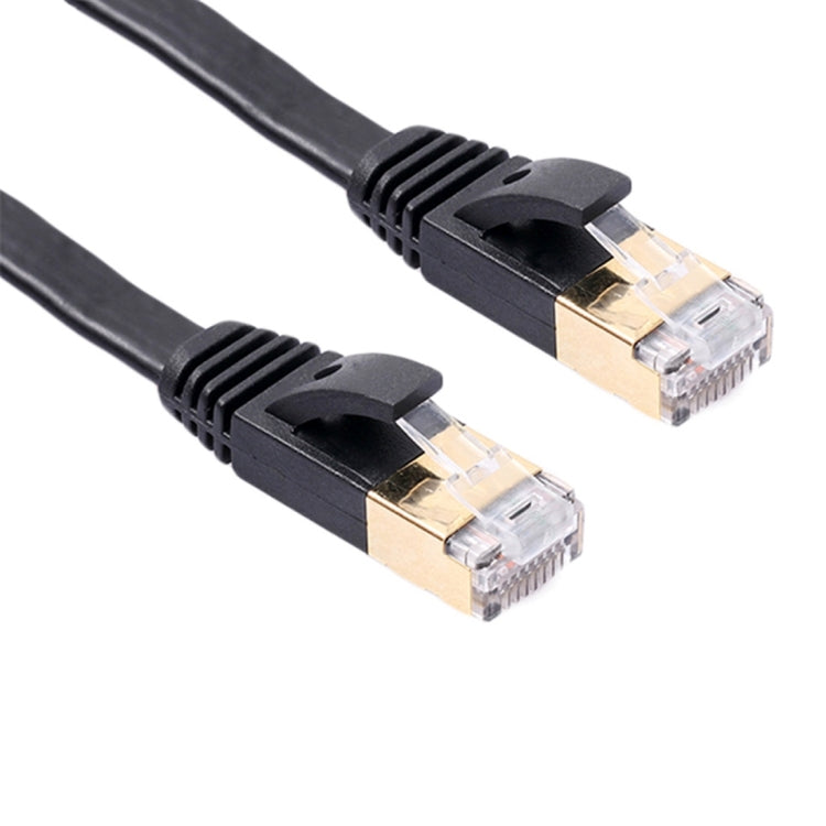 REXLIS 1.5m CAT7 10 Gigabit retráctil Flat Ethernet RJ45 Cable de red LAN (Negro)