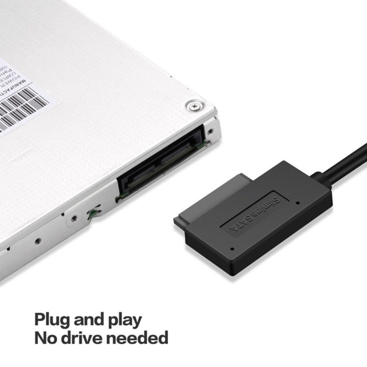 Indicador de adaptador de Cable SATA delgado Profesional USB 3.0 a 7 + 6 pines