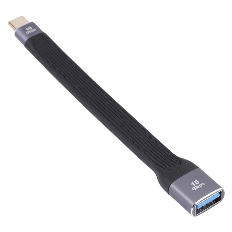 10Gbps USB-C / Type C / TYPE-C Mâle vers USB 3.0 Femelle Câble de Charge Rapide de Transmission de Données Plat Souple