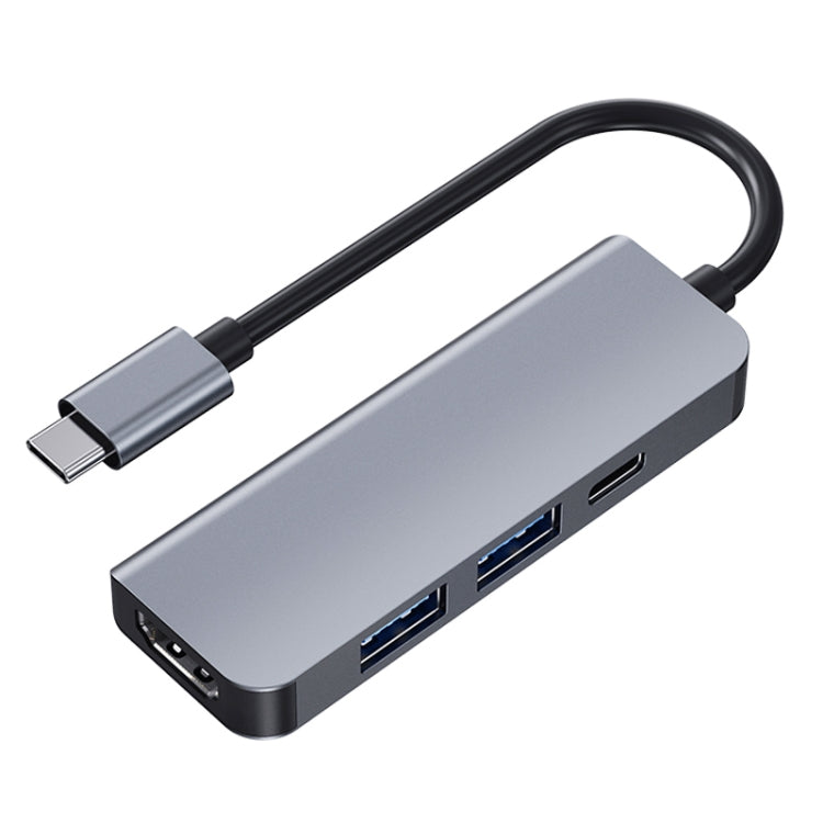 2008N 4 en 1 USB 3.0 X3 + HDMI Multifonction Smart Type-C / USB-C HUB Station d'accueil avec alimentation
